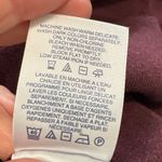 Land's End Women's Cotton Blend Maroon Short Sleeve Knit Sweater Top, Size S Purple Photo 5