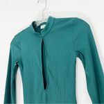 Aritzia  Wilfred Harlequin Long Sleeve Bodysuit Ribbed Keyhole Size Small Photo 2