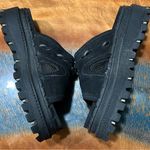 Skechers Jammers leather sandals Sz 6 Black Platform Chunky 90s Y2K slides Photo 1