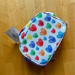 Travelers Club HEARTS Insulated Lunch Cooler Bag, Rainbow, White, Purple, 10 in White Photo 2