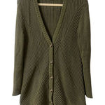 CAbi Aerial Longline cardigan sweater #3536 Olive green sz Small Photo 0