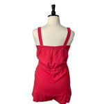 Gap Women's Romper Pink Adjustable Straps Linen Blend Salmon Pink New Size 14 Photo 3