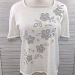Alfred Dunner  Vintage Embellished Short Sleeve Sweater-PS Photo 0