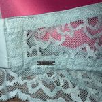 PINK - Victoria's Secret Victoria’s Secret PINK Lace Push- Up Halter Blue Bra Size Medium Photo 4