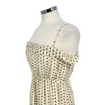 J.Crew  Silk Ink Dot Printed Mini Dress Ivory Cream Black Size 6 Photo 4