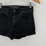 American Eagle 2/$30 Outfitters Super Super Stretch Black Denim Jean Shorts Photo 1