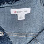 Liz Claiborne Blue Jean Jacket Distressed Vintage Style Photo 8