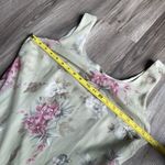 Vintage Virgo‎ Green Floral Pastel Floral Long Maxi Dress Size 14 Fairy Garden Photo 3