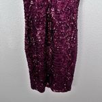 Windsor | Maroon Dark Red Burgundy Sequined Sequin Mini Dress | Size XS Photo 2