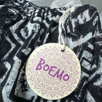 Boemo Women's Black & White Aztec Print Blouse Sample Sz S Boho Indie Y2K Earthy Photo 3