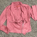 BLANK NYC  Dusty Rose Faux Suede Blazer Photo 0