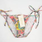Shoshanna  Bikini Bottoms Extra Small Paisley Floral String Neon Beach Swim NWT Photo 1