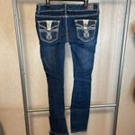 Embellished Denim Jeans Rhinestone Pockets Dark Wash Cute Western Blue Size undefined Photo 3