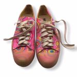 Dynamite Wanted  Pink Printed Sneakers Women’s Size 6 Made in Italy Photo 1