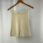 Amanda Uprichard Ariya Rib Knit Biker Short in Pale Yellow Size XS Photo 1