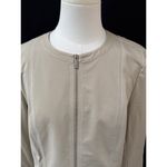 Women’s Lafayette 148 Beige Zip up Jacket Sz 10 Photo 1