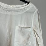 Bella Dahl  white cropped button back pocket top Photo 1
