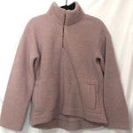 Old Navy Blush Pink Pullover Teddy Bear Sweater Womens M Fuzzy Cozy Warm Photo 0