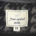 FREE SPIRIT BLACK & GRAY DOUBLE BREASTED CHECKERED COAT SIZE 3X Photo 2