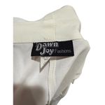 Vintage Dawn Joy Fashions Women's White Sleeveless Blazer Dress, size Medium Photo 2
