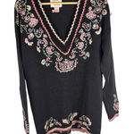 Vintage Ninon De Lenclos Chunky Knit 3D Floral Granny Core Cottage Med Sweater Photo 0