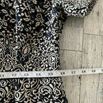 H&M  Floral Embroidered Tapestry Sheath Dress Size 12 Pockets Black/Cream Photo 9