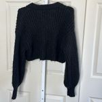 ASOS  Ribbed Chunky Knit Women’s Black Crop Cardigan size 2 Photo 7