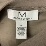 Magaschoni  Brown Long Sleeve Dress Medium Minimalist Soft Stretch Photo 3