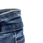 Paige  “hoxton crop” torn back hem Midrise medium wash distressed jeans Sz 29 #71 Photo 6