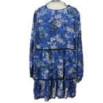 Jaase NWT  Blue Floral Long Sleeve Tiered Boho Jessie Dress Size LARGE‎ Photo 14