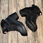 Hunter Women's Black Ankle Boots waterproof NEW 7 chunky heel platform leather Photo 2