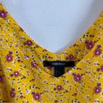 Forever 21 Yellow Floral Spaghetti Strap Cami Tank Top Size L Boho Summer Photo 2