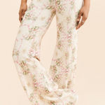Selkie All Day Sweatpants in Floral Print White Size XS Photo 0