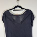 Comptoir des Cotonniers Linen Top Drawstring Waist Minimalist Neutral Women's M Blue Size M Photo 7