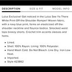 Lulus Lulu’s See ya there striped Off The Shoulder Romper Photo 14