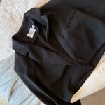 Princess Polly  Black Cropped Blazer Photo 1