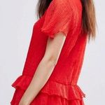 Missguided Red Ruffle Dress  Photo 1