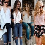 WAYF Posie Lace Camisole Green NEW Sz S Photo 6