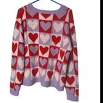 FOREVER & EVER Long Sleeve Crewneck
Checkered Hearts Pullover
XL Red Photo 3