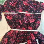 Socialite Nordstrom Long Sleeve Ruffle Mini Dress Size XS Hot Pink Floral Casual Photo 6