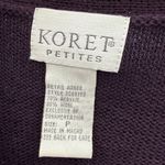 Vintage Koret Wool Blend Purple Cardigan and Pants Set Petite 4 Size 4P Photo 14