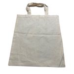 Scottish Dogs Canvas Tote Bag Double Handles Cotton Material Front Graphic NWT Blue Photo 3