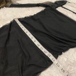 Princess Polly  Charvi Sheer Long Sleeve Ruched Minidress in Black Size 8 Photo 4