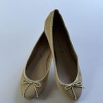 Pour La Victoire Snake Embossed Ballet Flats Size 8 Nude Beige Comfort Sole Photo 0