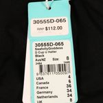 Seafolly NWT  D Cup "U" Halter Bra Bikini Top in Black Photo 5