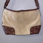 Bass western beige brown riveted shoulder bag Photo 1