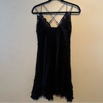 Free People Adella Slip dress Elegant Black Lace size Small Photo 2