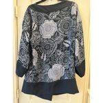 Dana Buchman 100% Silk Shift Wrap Floral Kimono Women Large Beach Resort Travel Light Cover Photo 3