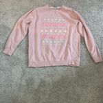 Stoney Clover Lane Stoney Clover x Disney Pink Holiday Sweatshirt Sz L/XL Photo 1