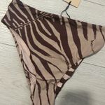 SKIMS NWT x Roberto Cavalli High-Waisted Bikini Bottom Zebra Print Photo 11